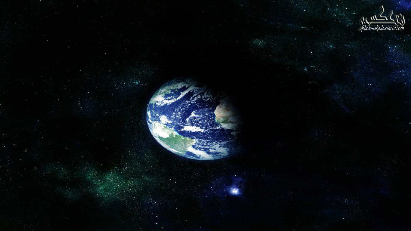 تصویر زیبا از نیمه روشن کره زمین