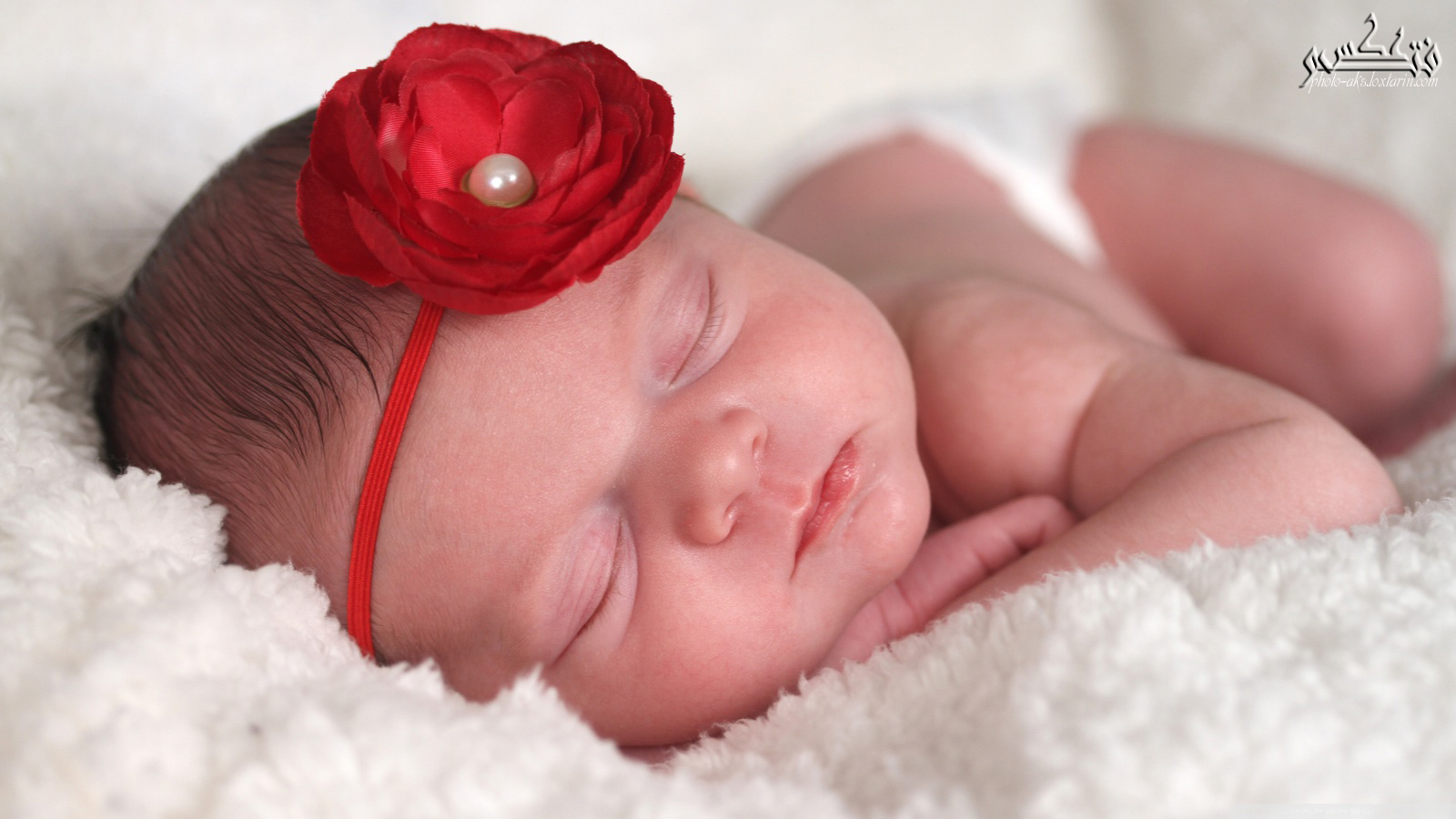 تصویر زیبا از خواب نوزاد